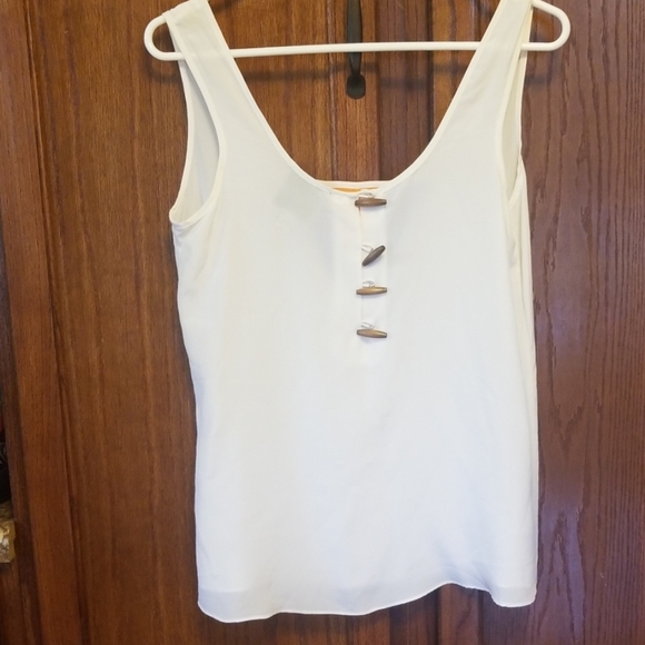 White silk top - Size XS, like new - Picture 2 of 3